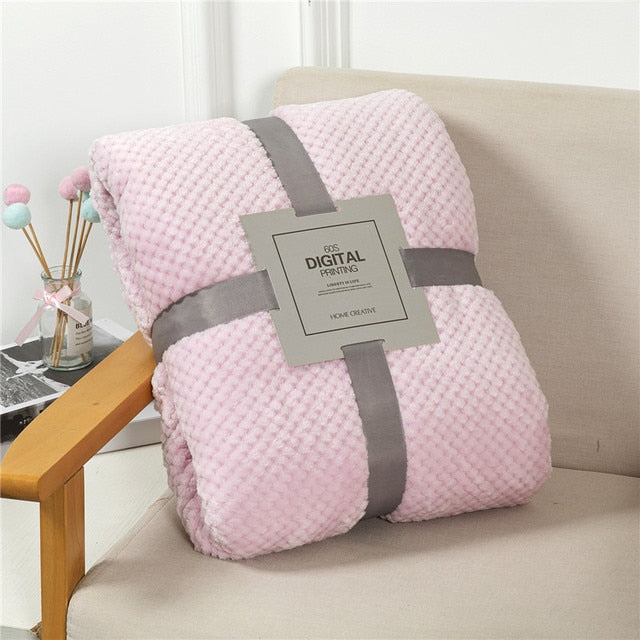Fluffy Plaid Winter Bed Blankets Rieworkes