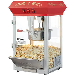 Popcorn Popper Machine 8 Oz Countertop Popcorn Maker 850W 48 Cups Red Mimarta