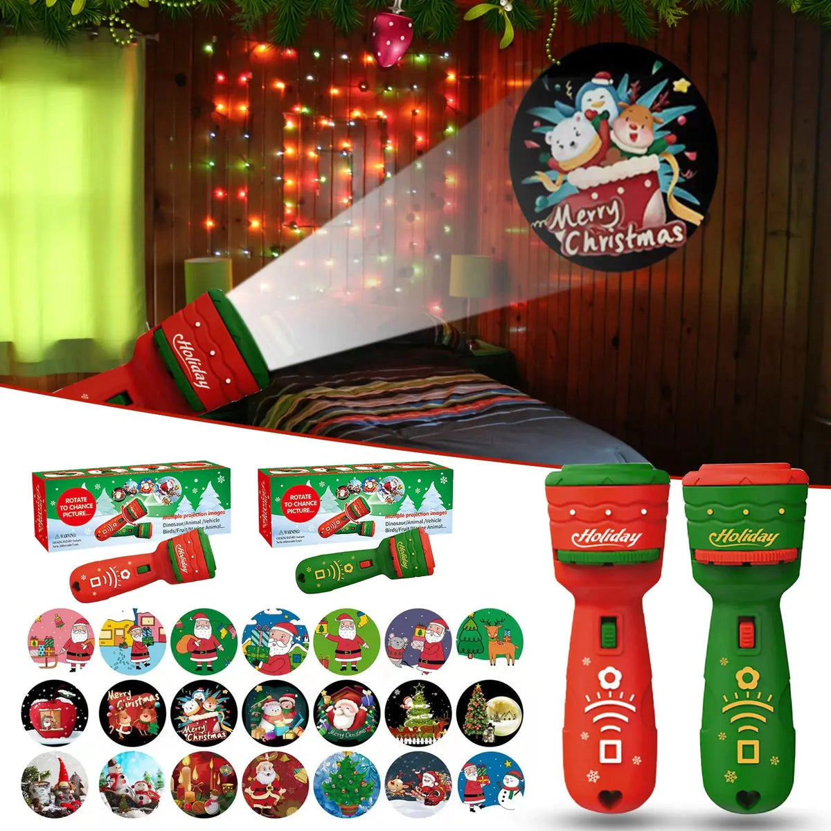 Christmas Flashlight Projection Rieworkes