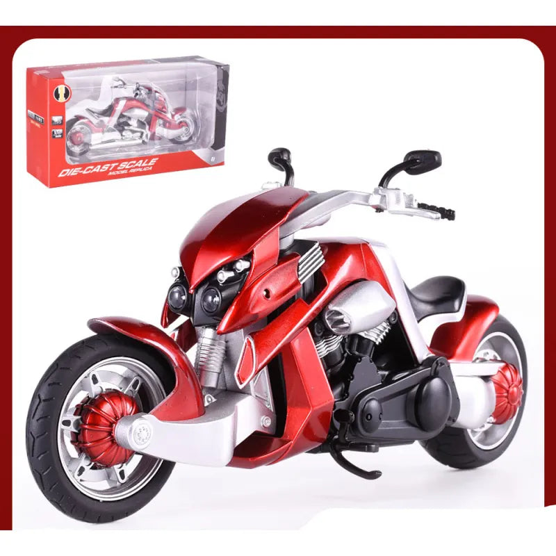 Alloy Motorcycle Toy – with Realistic Simulation Rieworkes