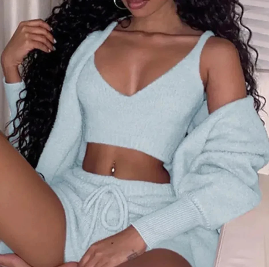 Women's 3-Piece Pajama Set Mimarta