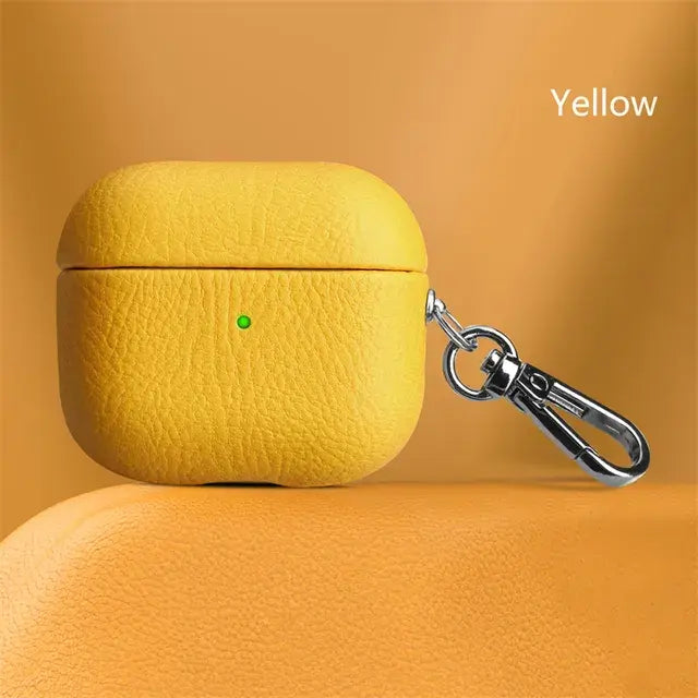 Luxury Lychee Skin Pattern Earphone Case Rieworkes