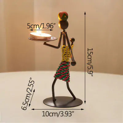 Modern Iron Man Candlestick Rieworkes