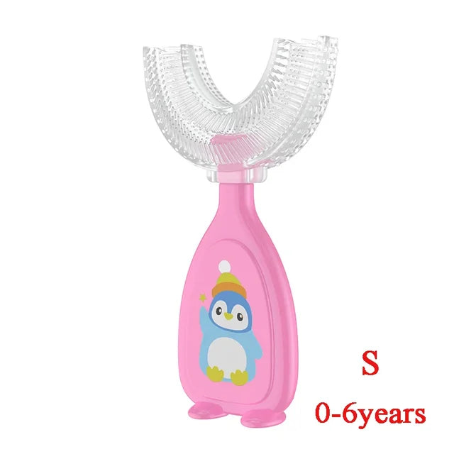 New Hot Children Smart 360 Degree U Shape Manual Toothbrush Rieworkes