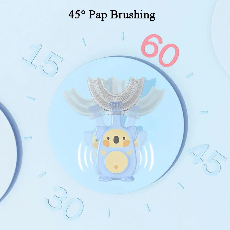 New Hot Children Smart 360 Degree U Shape Manual Toothbrush Rieworkes