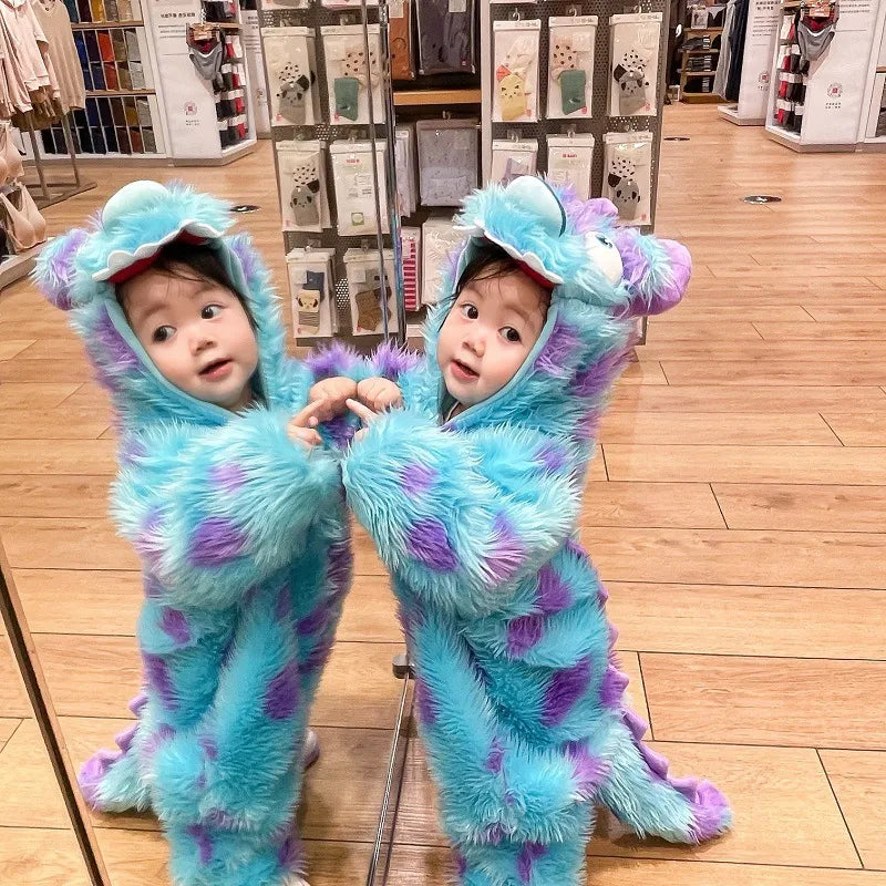Cute Animal Baby Jumpsuit With Hooded Zipper Mimarta