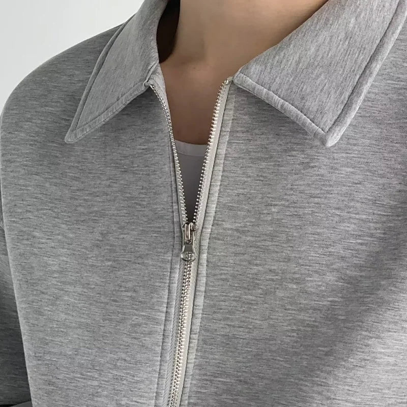 Flip Collar Zipper Coat Rieworkes