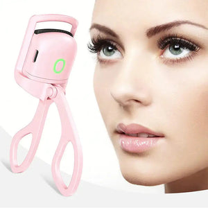 New!!Product Mini Portable Heating Pink Heater Eyelash Curler Kit Electric Heated Eyelash Curler With Charger Usb Mimarta