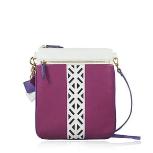 Lily Leather Crossbody- Sea Salt White/Watermelon Rieworkes