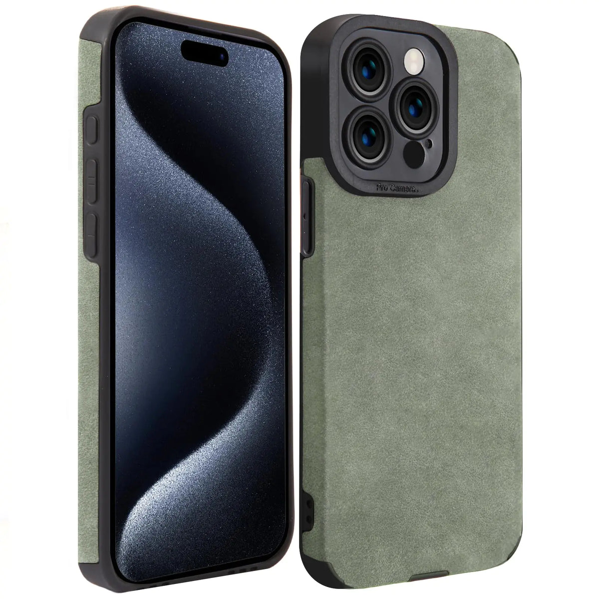 JIYOKIAM Design for iPhone 15 Case Shockproof Slim Phone case for iPhone 15 Plus/ 15 Pro/ 15 Pro Max Skin Protective Cover (Green for iPhone 15 Plus) Mimarta