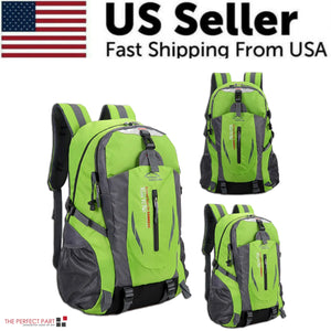 40L Men Women Travel Backpack Rucksack Camping Laptop Hiking School Book Bag USA Rieworkes