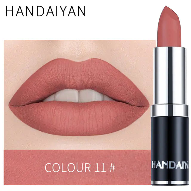 Matte Velvet Lip Gloss in Red Brown Purple Shades Mimarta