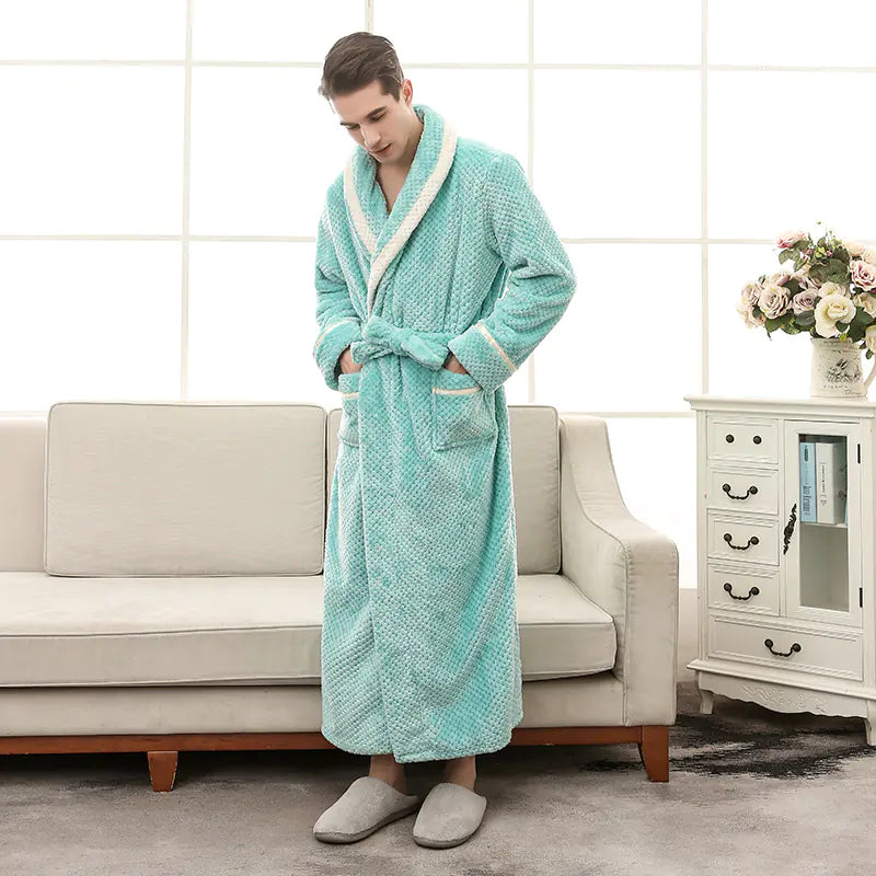 Winter Couple Pajamas and Bathrobe Set for Women Mimarta