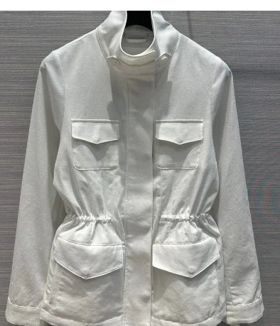 Fashionable Women's Drawstring Waist Jacket 2020 Fall/Winter Mimarta