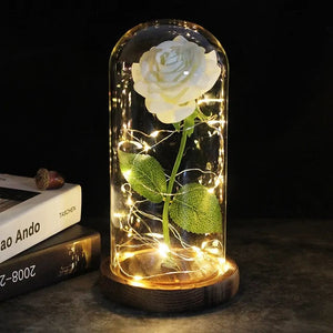 Enchanted Glass Rose Decoration Rieworkes