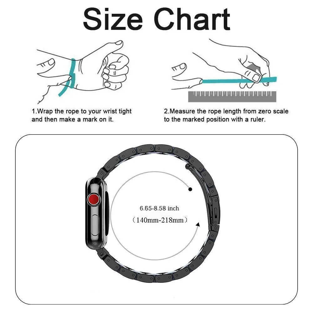 Luxury Metal Diamond Bracelet for Apple Watch Rieworkes