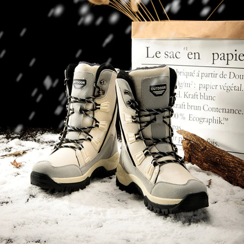 Fleece Lined Waterproof Snow Boots for Women Mimarta