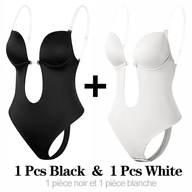 Shapewear Bodysuit Women Deep V-Neck Rieworkes