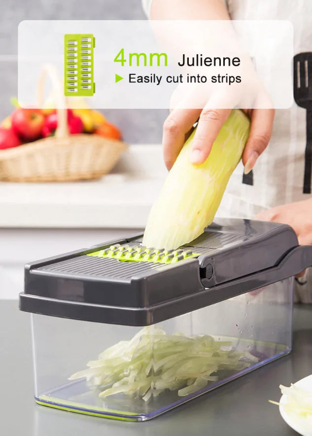 15-In-1 Vegetable Fruit Chopper Cutter Food Onion Veggie Dicer Slicer Kitchen Mimarta