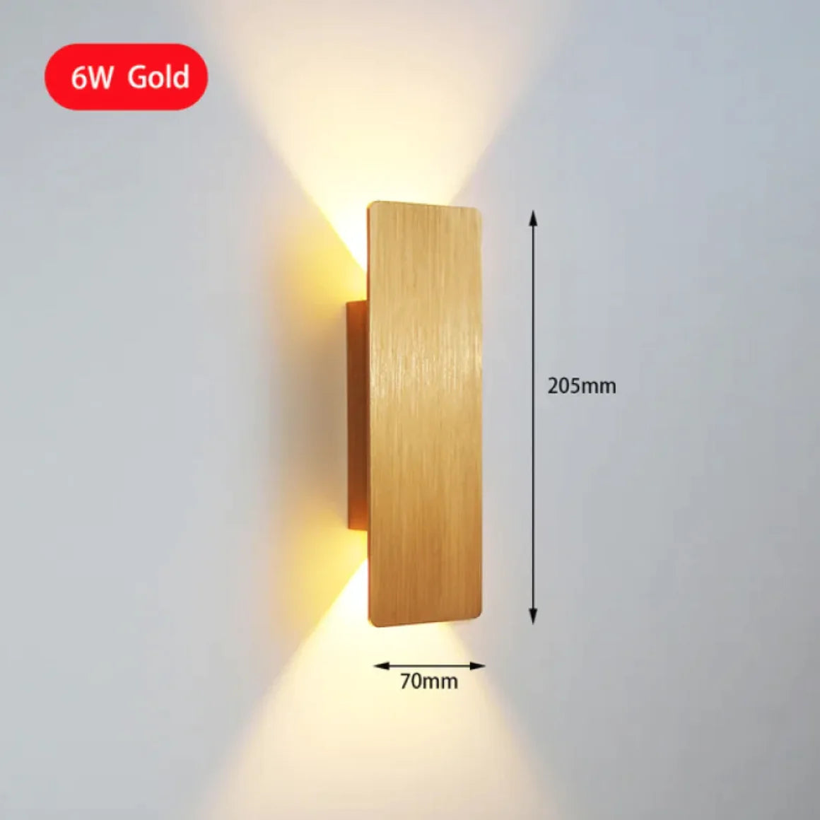 Modern 6W LED Indoor Wall Lamp for Bedroom and Living Room Rieworkes