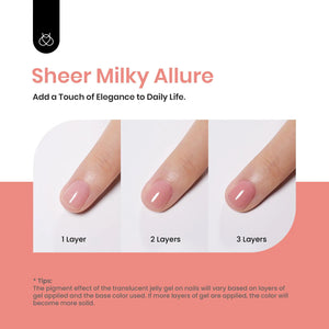 Beetles Nude Pink Gel Nail Polish, 15ml Pink Gel Polish Jelly Nude Color Translucent Nail Gel Soak Off U v LED Nail Lamp Sheer Gel Polish Nail Art Gel Gift for Girls and Women Peach Pink 0.51 Fl Oz (Pack of 1) Rieworkes