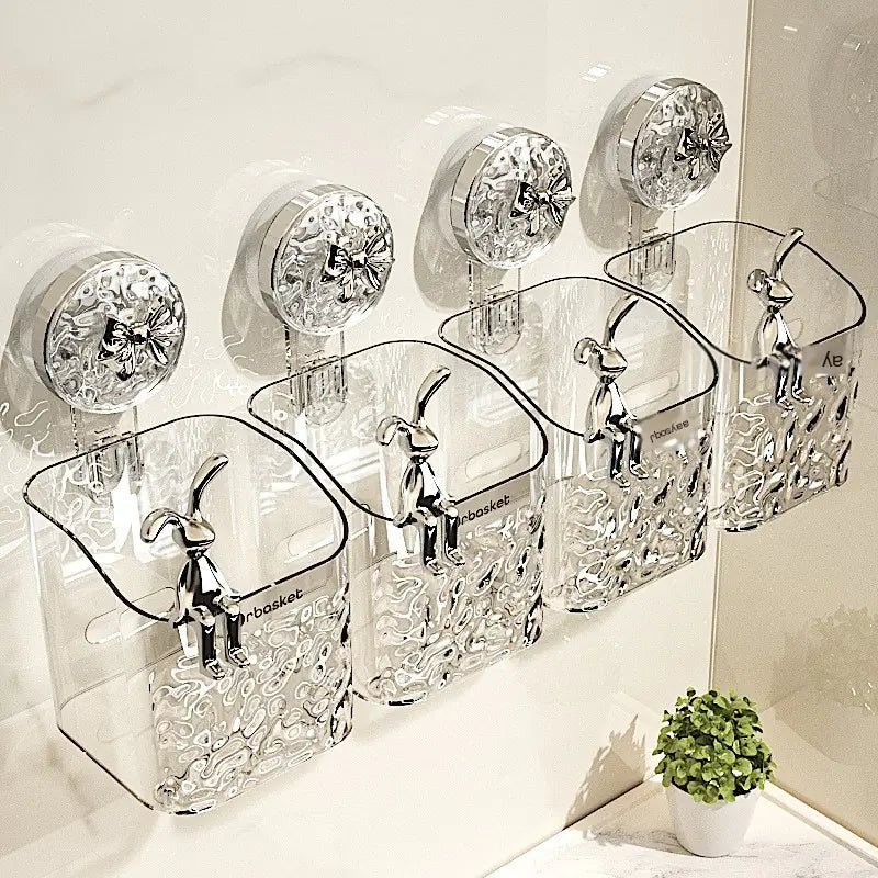 Bathroom Suction Shelf for Towels and Toiletries Mimarta