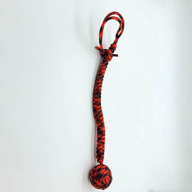 Outdoor EDC Self Defense Keychain with Monkey Fist Rope Mimarta