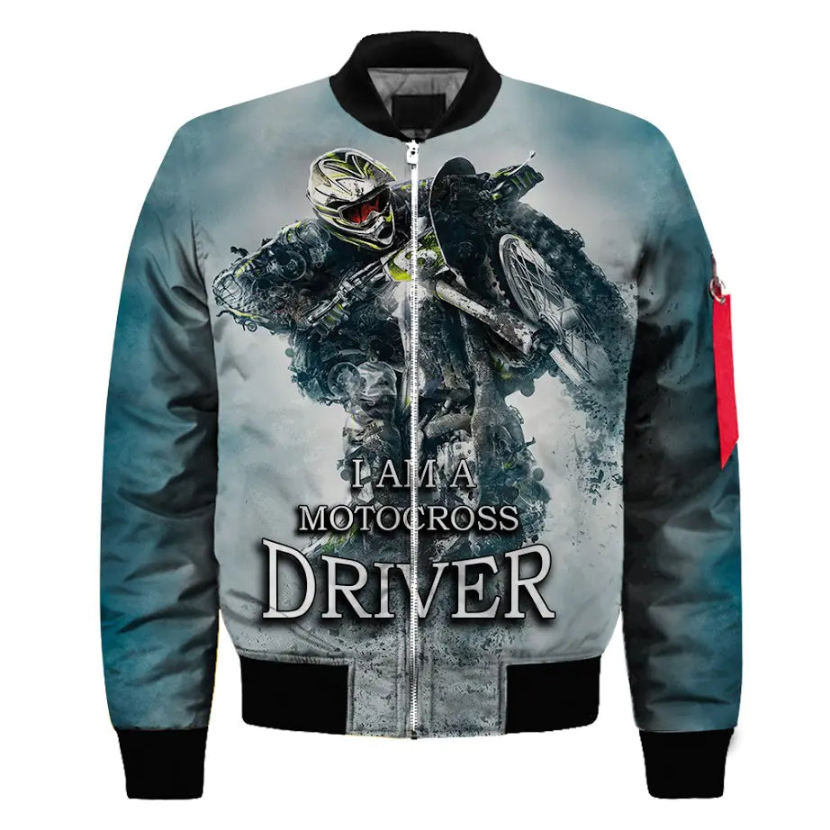 Men's 3D Digital Color Print Flight Jacket Suit Mimarta