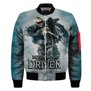 Men's 3D Digital Color Print Flight Jacket Suit Mimarta
