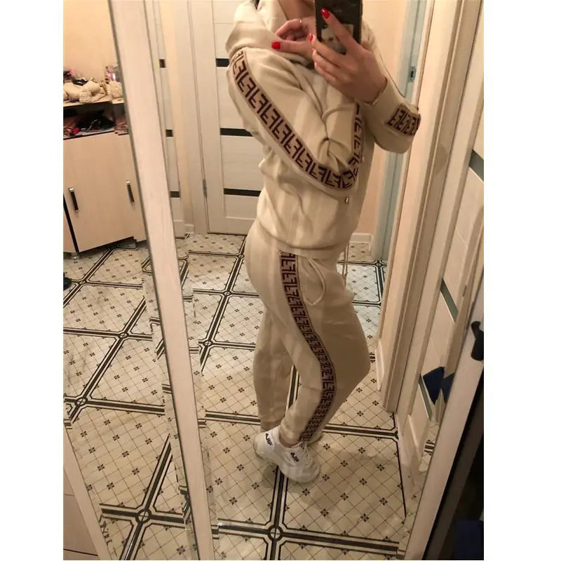 Autumn Winter Set: Fashion Hoodie and Casual Pants Mimarta