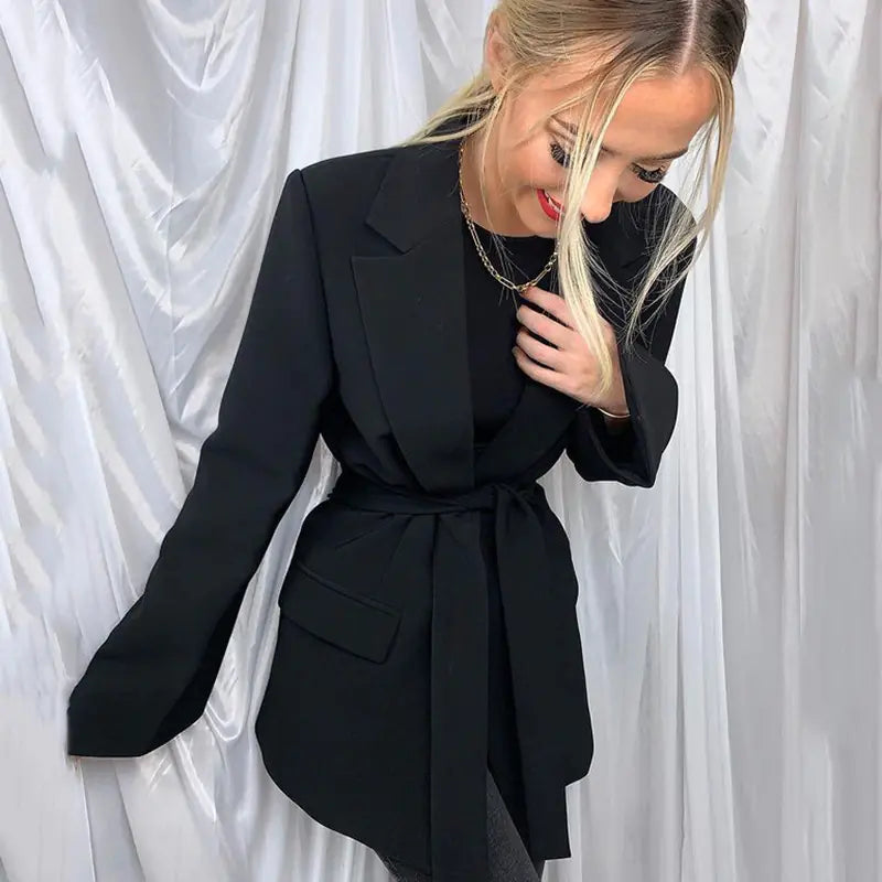 2022 Summer Women's Casual Suit with Long Sleeve Jacket Mimarta