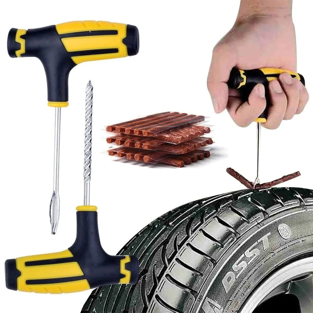 68pc Tire Repair Kit DIY Flat Tire Repair Car Truck Motorcycle Home Plug Patch Rieworkes