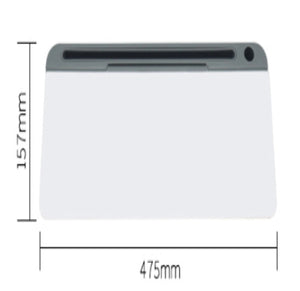 Office Glass Dry Erase Desktop Computer Storage Whiteboard pad Rieworkes