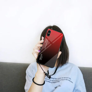 Gradient Glass Phone Case - Hello Design Mimarta