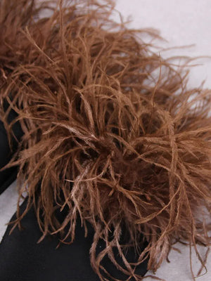Feather Strapless Dress Rieworkes