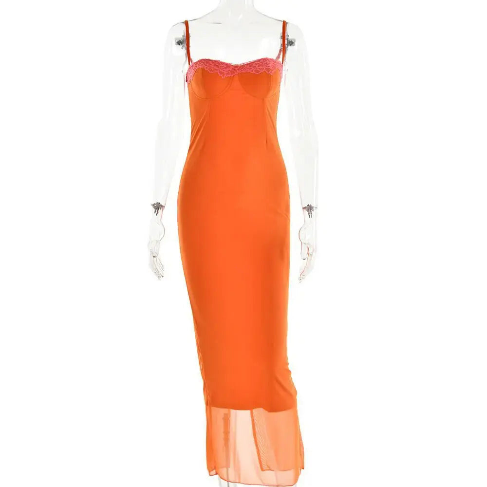 Bodycon Maxi Dress Women Robe Rieworkes