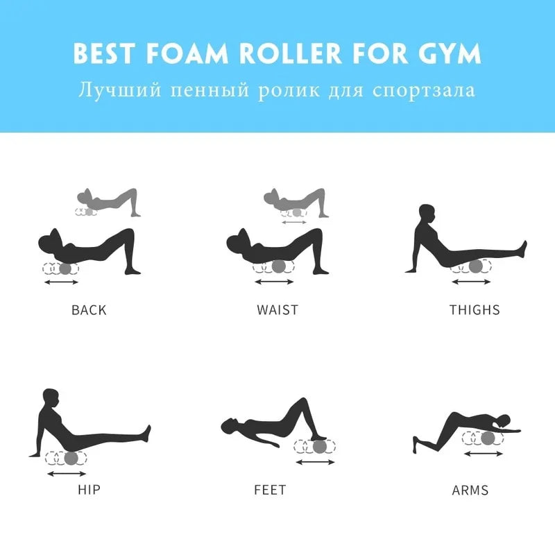 Fitness Foam Roller Set: Yoga Column & Soft Yoga Block Rieworkes