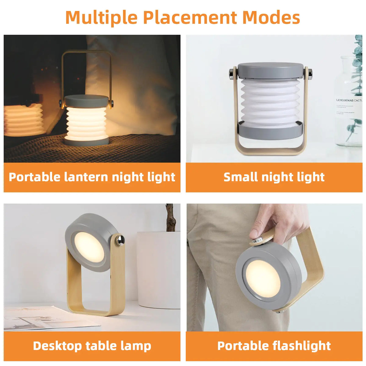 Camping Light Lantern Light Night Light Telescopic Led Table Lamp Folding Usb Light 3d Creative Product Portable Light Mimarta