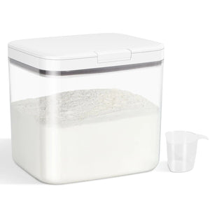 TBMAXS Versatile Storage Container Bin with Pop-up Lid & Scoop Rice Flour Container Dog Cat Food Storage Container Laundry Room Organization Household Essentials Kitchen Pantry Organizers Mimarta