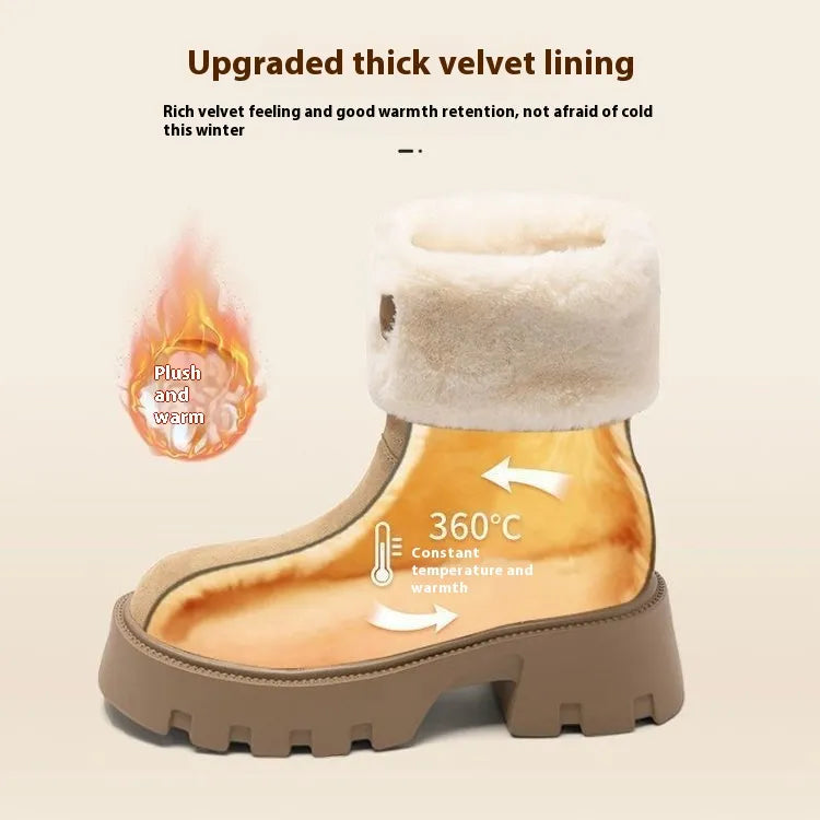 Women's Winter Fleece-Lined Thermal Shoes Mimarta