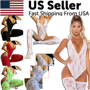 Women Lace Sexy Lingerie Nightwear Babydoll Sleepwear Bodysuit Dress Plus Size Rieworkes