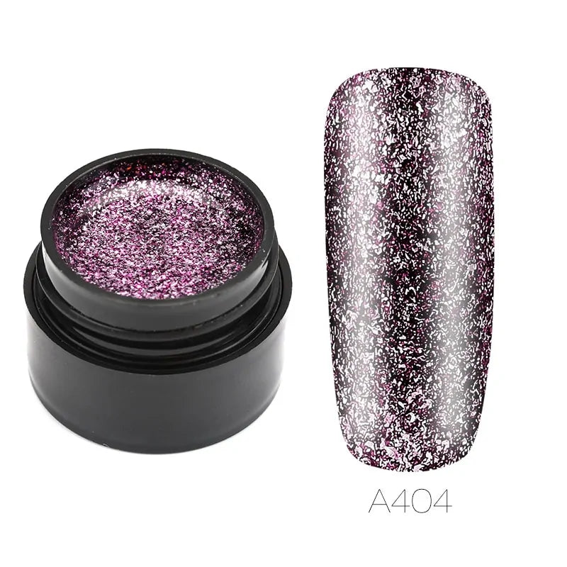 Hybrid Varnishes Gel Nail Polish Set Glitter Rieworkes