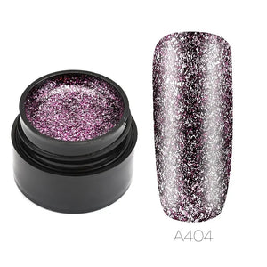 Hybrid Varnishes Gel Nail Polish Set Glitter Rieworkes