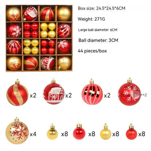 Colorful Christmas Ornament Ball Set Rieworkes