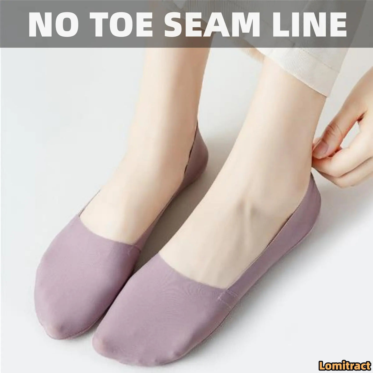 Lomitract Thin No Show Socks (Women 5-12), Made of Ice Silk Surface on the Surface & Cotton on the Bottom 6 Pairs - Value Pack 5-8 C-multicolor-6pairs Rieworkes
