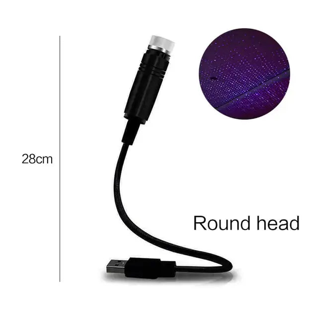 Mini LED Car Night Light Roof Projector Rieworkes