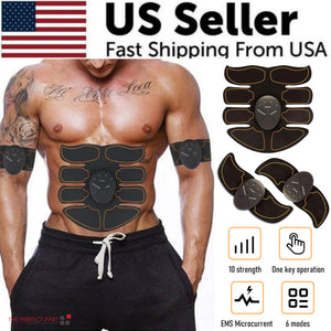 EMS Abdominal Muscle Toning Trainer ABS Stimulator Toner Fitness Binder Gym Belt Rieworkes