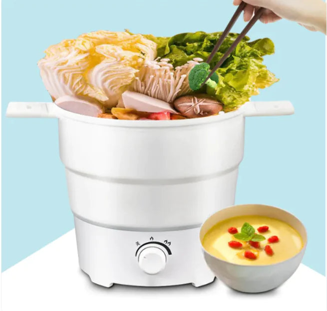 Compact Folding Electric Wok &amp; Rice Cooker Rieworkes