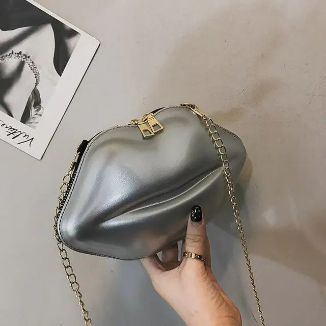 Mini Bags for Women 2023 New Fashion All-match Women&amp;#39;s Shoulder Bag PU Solid Color Zipper Crossbody Patent Leather Lip Chain Bag Rieworkes