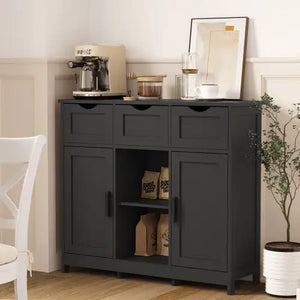 Storage Cabinets,Wooden Floor Cabinet,with Drawers And Shelves Storage Cabinets,Accent Cabinet For Living Room,Bedroom,Bathroom Furniture Home Decor Rieworkes